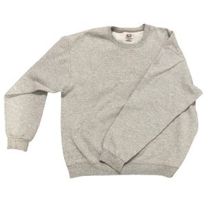 Fruit of The Loom Men’s XL Plain Grey Crewneck Sweatshirt